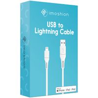 imoshion Lightning naar USB kabel iPhone 11 - MFi certificering - Gevlochten textiel - 3 meter - Wit