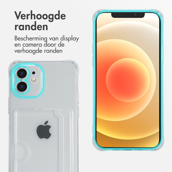 imoshion Softcase Backcover met pasjeshouder Apple iPhone 12 Mini - Transparant