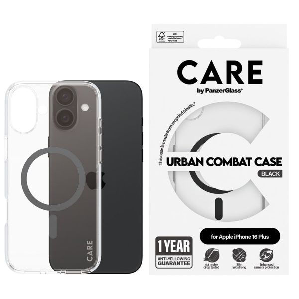 CARE by PanzerGlass Urban Combat Case MagSafe Apple iPhone 16 Plus - Blue