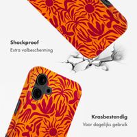 Selencia Vivid Backcover met MagSafe Apple iPhone 16 - Tropical Vibes Apricot