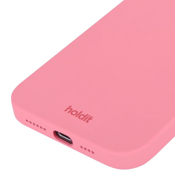 Holdit Silicone Case iPhone 15 Pro Max Rouge - Pink