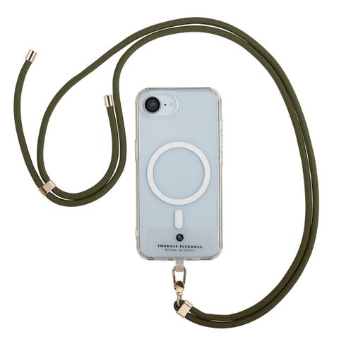 Selencia Universeel telefoonkoord - Dark Olive