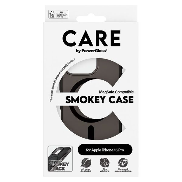 CARE by PanzerGlass Smokey Urban Combat Case MagSafe Apple iPhone 16 Pro - Smokey