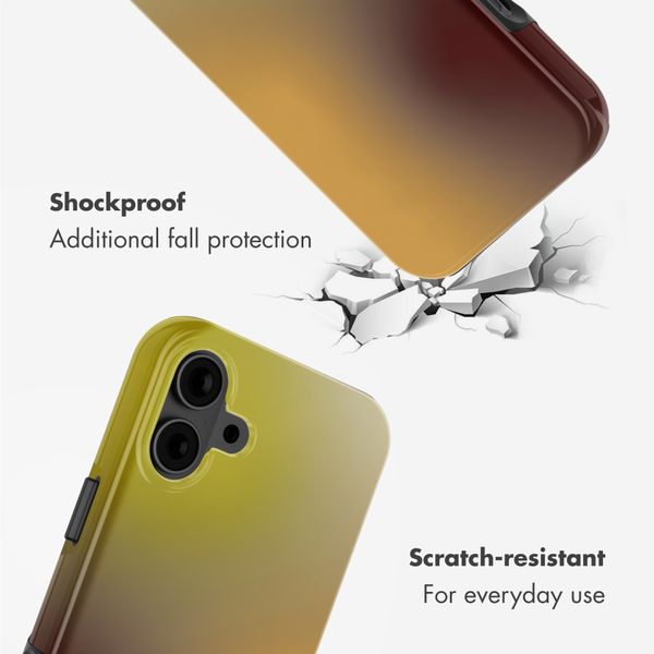 Selencia Vivid Back Cover with MagSafe Apple iPhone 16 - Gradient Olive Dust