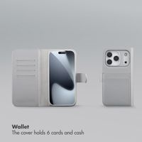 Selencia Olyn Detachable Bookcase with MagSafe Apple iPhone 17 Pro - Grey