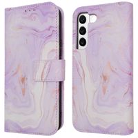 imoshion Design Bookcase Samsung Galaxy S22 - Purple Marble