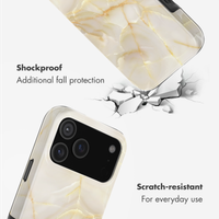 Selencia Vivid Back Cover with MagSafe Apple iPhone 17 Pro - Golden Beige Marble
