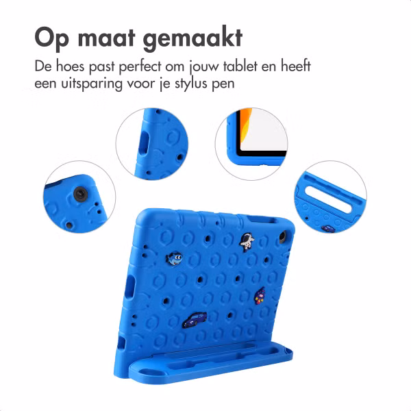 imoshion Kidsproof tablethoes met afneembare dolls Samsung Galaxy Tab A11 Plus / A9 Plus - Blauw