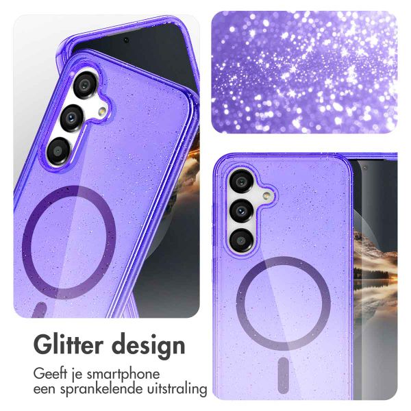 imoshion Sparkle Backcover met MagSafe Samsung Galaxy S25 Plus - Paars