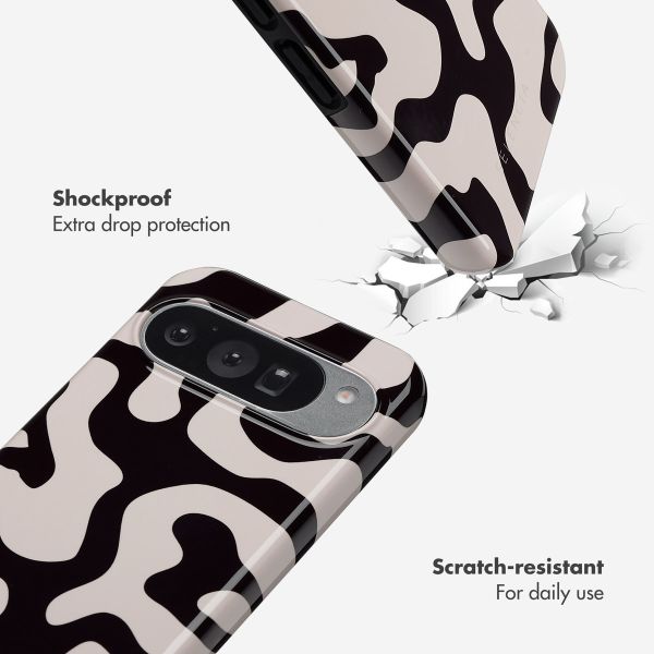Selencia Vivid Back Cover Google Pixel 10 / 10 Pro - Art Wave Black