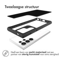 imoshion Rugged Hybrid Case Samsung Galaxy S24 Ultra - Zwart