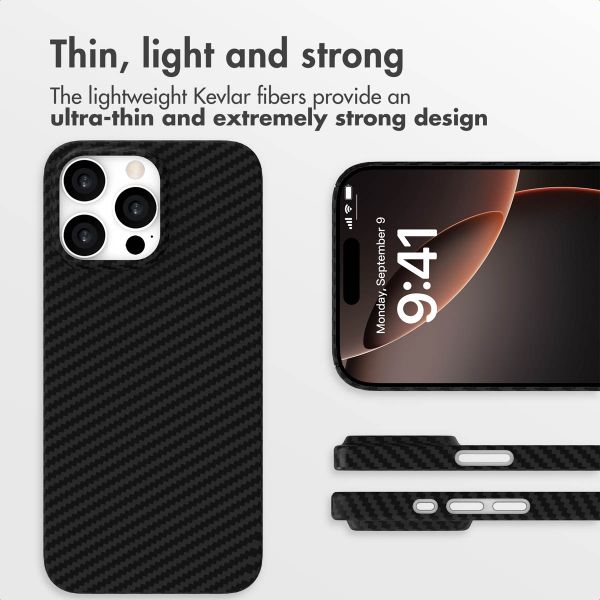 Accezz MagSafe Kevlar® Back Cover Apple iPhone 16 Pro - Black