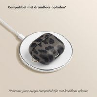 Selencia Sabi Case met panterprint  Apple Airpods 3 - Midnight Black