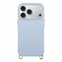 Selencia Rivièra MagSafe Backcover met afneembare haakjes Apple iPhone 17 Pro Max - Powder Blue