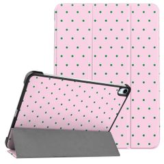 imoshion Design Trifold Bookcase Apple iPad Air 11 inch (2026) M4 / (2025) M3 / (2024) M2 / Air 5 (2022) / Air 4 (2020) - Happy Dots