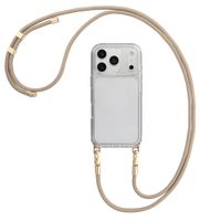Selencia Universeel Telefoonkoord met 2 haken - verstelbaar - Beige