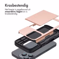 imoshion Backcover met pasjeshouder Apple iPhone 16 Pro - Rosé Goud
