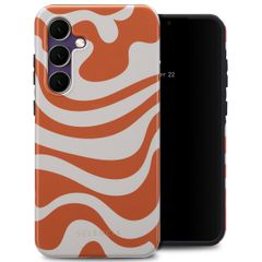 Selencia Vivid Tough Backcover Samsung Galaxy S24 FE - Dream Swirl Orange