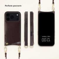 Selencia Nova Telefoonhoes met Koord en Pashouder Apple iPhone 18 Pro / 17 Pro - Checks