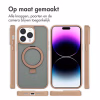 Accezz Ring Stand Backcover met MagSafe Apple iPhone 14 Pro Max - Bruin