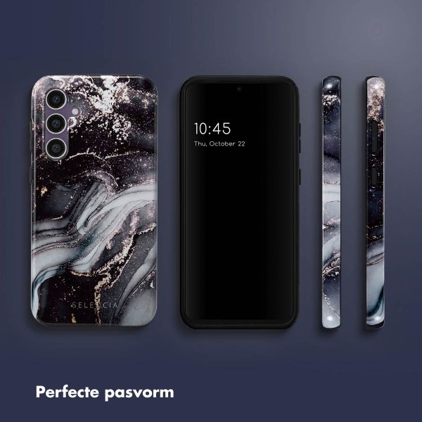 Selencia Vivid Backcover Samsung Galaxy S23 FE - Chic Marble Black