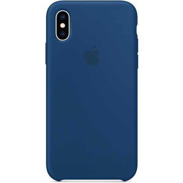 Apple Silicone Backcover iPhone Xs / X - Blue Horizon