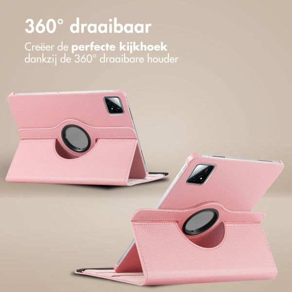 imoshion 360° draaibare Bookcase Xiaomi Pad 6S Pro 12.4 - Roze