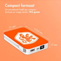 Powerbank 10.000 mAh met geïntegreerde kabels - Quick Charge en Power Delivery - Oranje Leeuw