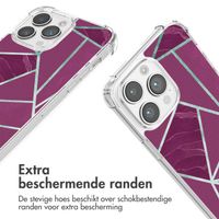 imoshion Design hoesje met koord Apple iPhone 14 Pro - Bordeaux Graphic