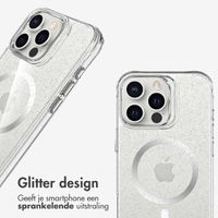 imoshion Clear Glitter Backcover met MagSafe Apple iPhone 16 Pro - Zilver