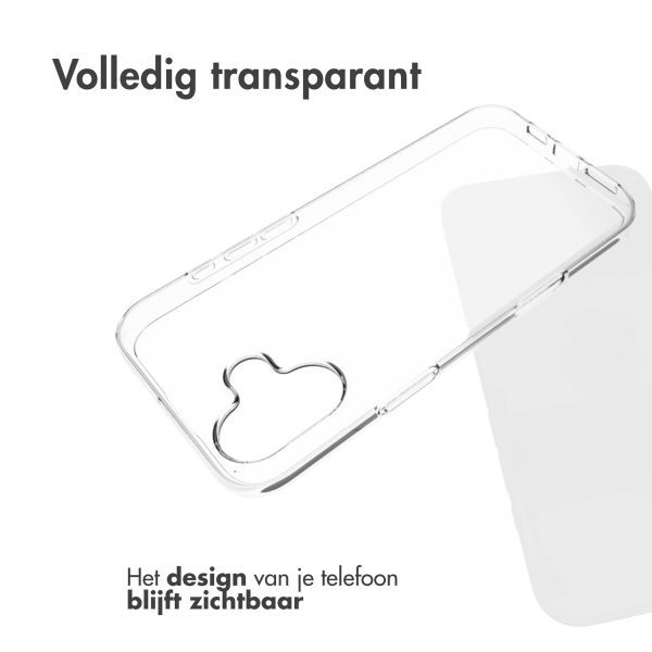Accezz Clear Backcover Apple iPhone 16 Plus - Transparant