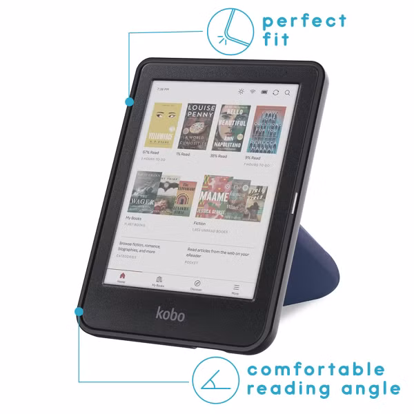 imoshion Vouwbare Bookcase Kobo Clara Colour / BW - Donkerblauw