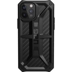 UAG Monarch Backcover Apple iPhone 12 (Pro) - Carbon Fiber Black
