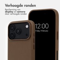 Accezz MagSafe Leather Backcover Apple iPhone 18 Pro Max / 17 Pro Max - Coffee Brown