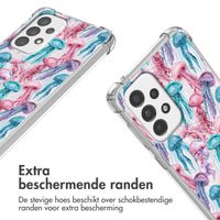 imoshion Design hoesje met koord Samsung Galaxy A33 - Jellyfish Watercolor