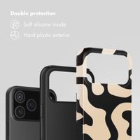 Selencia Vivid Back Cover Apple iPhone 17 Pro Max - Art Wave Black