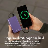 imoshion Ultra Series Aluminium | Powerbank 20.000 mAh - Snelladen tot 33 watt - Tropical Violet