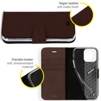 Accezz Wallet Softcase Bookcase iPhone 13 Pro - Donkerbruin