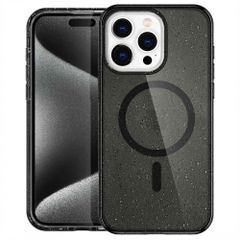 imoshion Sparkle Backcover met MagSafe Apple iPhone 15 Pro Max - Glitter Zwart