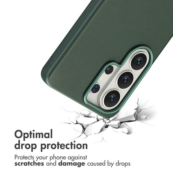 Accezz Leather Back Cover with MagSafe Samsung Galaxy S26 Ultra - Cedar Green