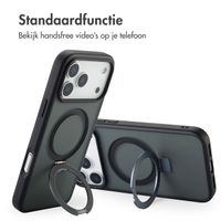 Accezz Ring Stand Backcover met MagSafe Apple iPhone 17 Pro - Zwart