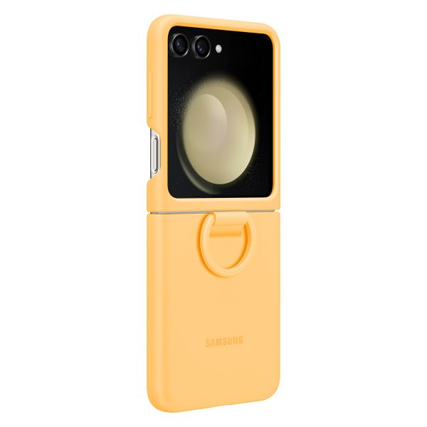 Samsung Originele Silicone Cover Ring Galaxy Z Flip 5 - Apricot