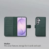 Selencia Olyn Detachable Bookcase with MagSafe Samsung Galaxy S26 - Green