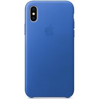 Apple Leather Backcover Apple iPhone X - Electric Blue