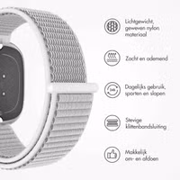 imoshion Nylon bandje Fitbit Versa 4/ 3 / Sense (2) - Grijs