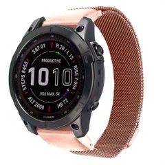 imoshion QuickFit® Milanees bandje  - Garmin 20 mm aansluiting - Maat L/XL - Rose Gold