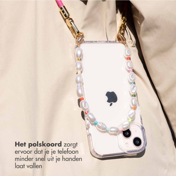 imoshion Gekleurde Telefoonkoorden set met Parels - Roze
