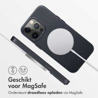 Accezz MagSafe Leather Backcover iPhone 13 Pro - Onyx Black