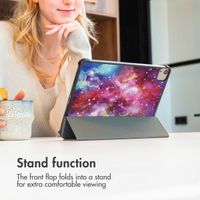 imoshion Design Trifold Case Apple iPad 11 (2025) 11 inch A16 / iPad 10 (2022) 10.9 inch - Space