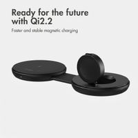 imoshion 2-in-1 Wireless Travel Charger 25W - Smartphone / Earbuds / Samsung Watch - Qi2.2 - Black